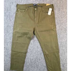 Polo Ralph Lauren Varick Slim Straight Pants 44x30 Green Stretch NWT